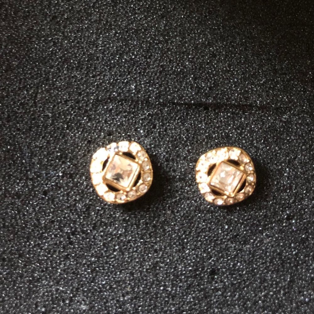 Swarovski gold plated earrings